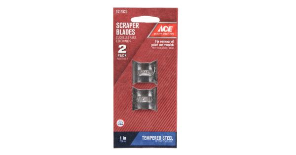 Ace 1 in. W High Carbon Steel Double Edge Paint Remover Replacement Blades - Total Qty: 10