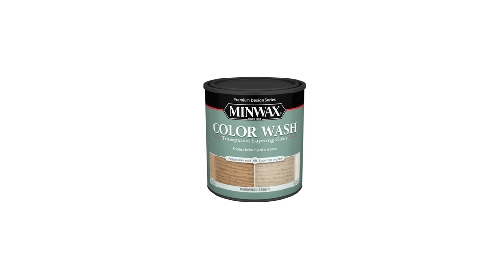 Minwax Design Series Transparent Barnwood Water-Based Wood Stain 100 Sq. Ft. Area 1 Qt.