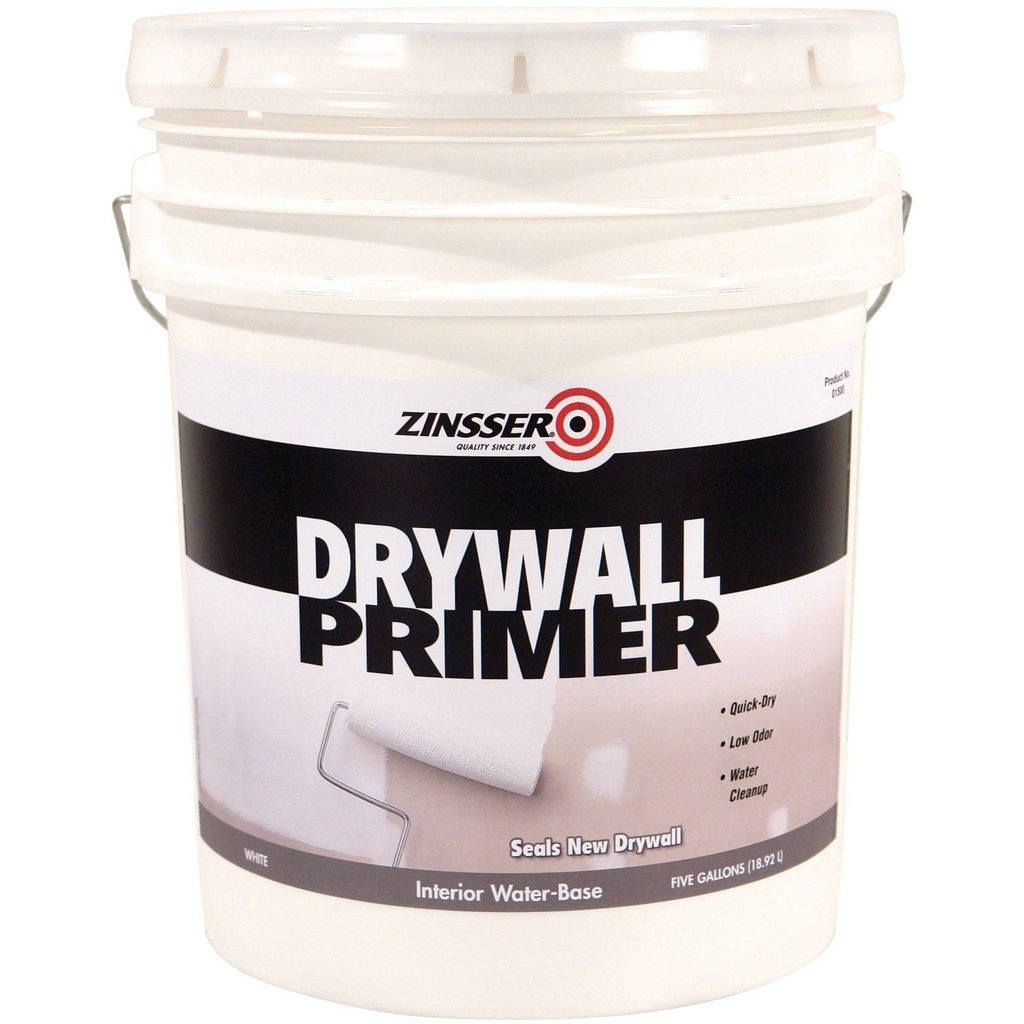 Zinsser White Flat/Matte Water-Based Primer 5 Gal