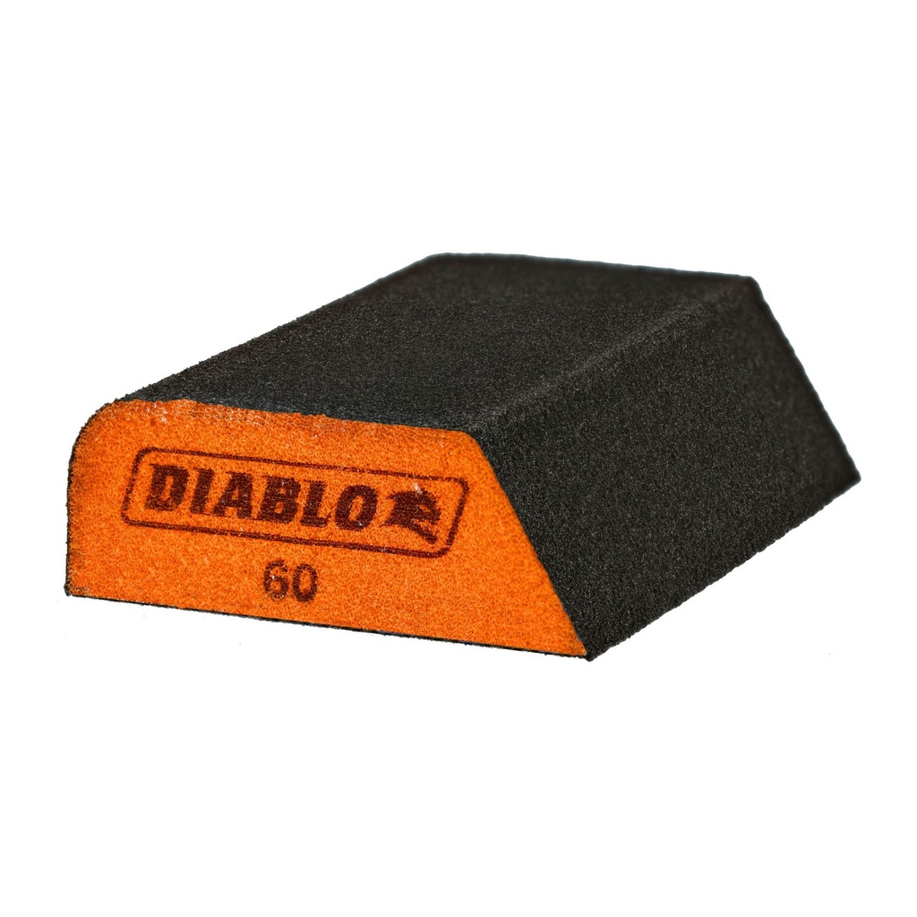 Diablo 4 in. L X 2-1/2 in. W X 1 in. 60 Grit Medium Dual Edge Sanding Sponge