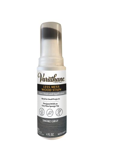 Varathane Less Mess Smoke Gray Water-Based Linseed Oil Emulsion Wood Stain 4 Oz
