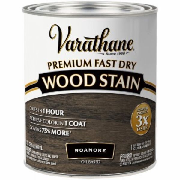 Varathane Roanoke Oil-Based Urethane Modified Alkyd Fast Dry Wood Stain 1 Qt