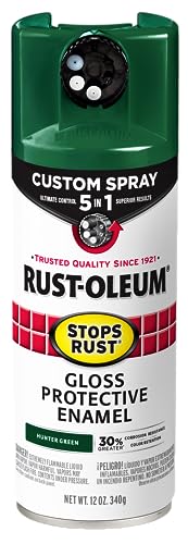 Rust-Oleum Stops Rust Custom Spray 5-in-1 Gloss Hunter Green Spray Paint 12 Oz