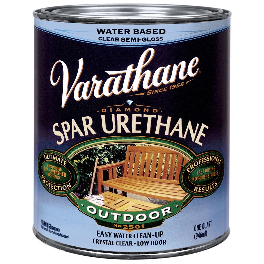 1 Qt Clear Varathane Water-Based Exterior Spar Urethane Semi-Gloss