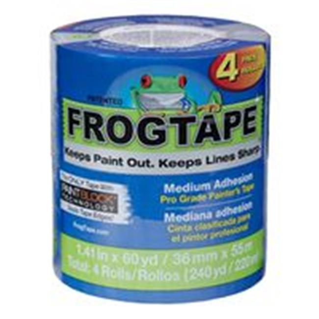 FrogTape Pro Grade 1.41 in. W X 60 Yd L Blue Medium Strength Painter's Tape 4 Pk