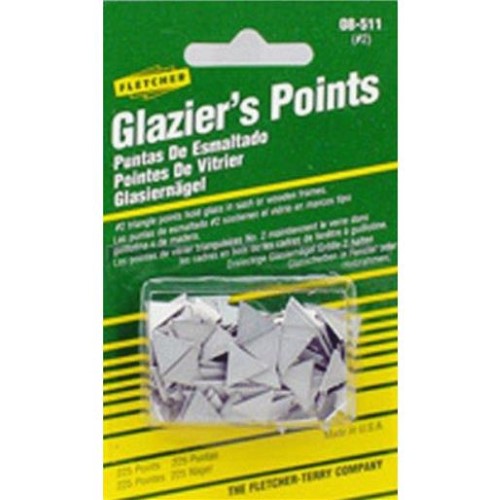 Fletcher Glazier Points for Repairing or Reglazing Windows 0 Oz. 225 Pack