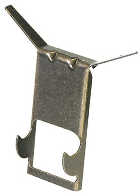 [122354] Hillman AnchorWire Brass-Plated Gold Brick Picture Hanger 1 Lb. 2 Pack