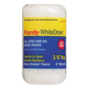 Purdy White Dove Woven Fabric 4 in. W X 3/8 in. Jumbo Mini Paint Roller Cover 1 Pk