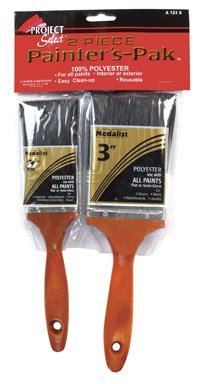2496122 Project Select Brush Set, Polyester Filament, 2 & 3 in. Varnish