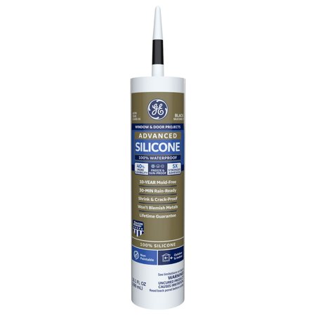 GE Window & Door Silicone II Sealant  Black  10.1 Oz