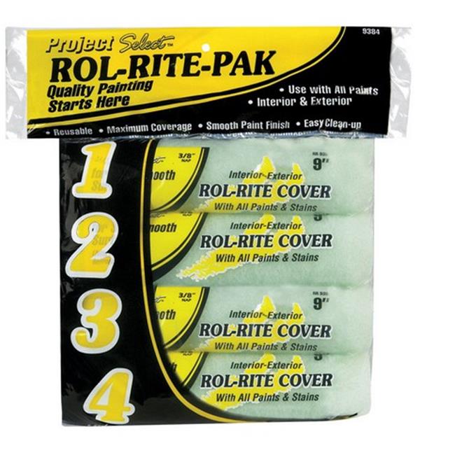 Linzer 4-Pack 9" X 3/8" Project Select Roller Covers