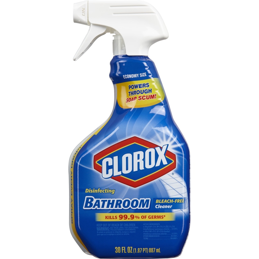 Clorox Disinfecting Bathroom Cleaner Spray Bottle - 30oz