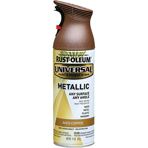 Rust-Oleum 11oz Universal Paint and Primer in One Bronze: Metallic Spray for Metal, Wood, Glass, Vinyl, 20 Sq Ft Coverage