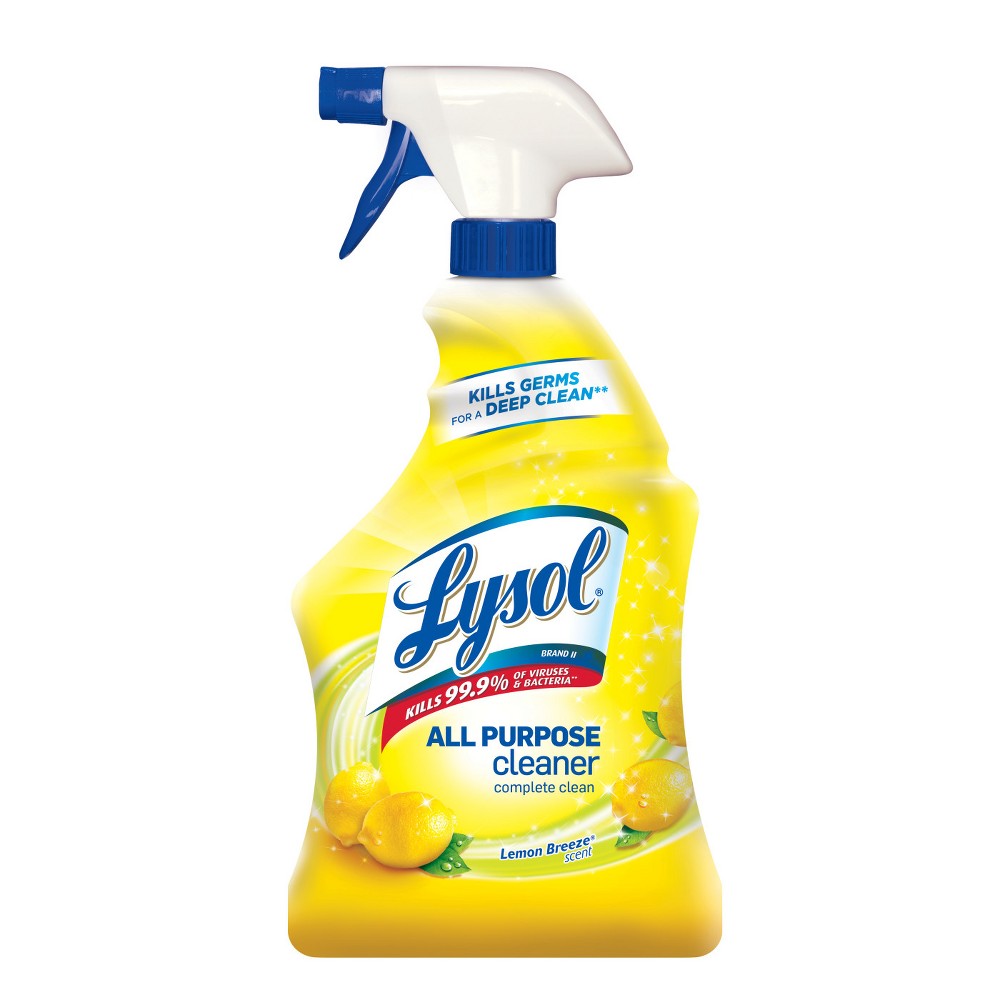 Surface Disinfectant Cleaner Lysol® All Purpose Trigger Spray Liquid 32 Oz. Bottle Lemon Breeze Scent Nonsterile(1/Ea)