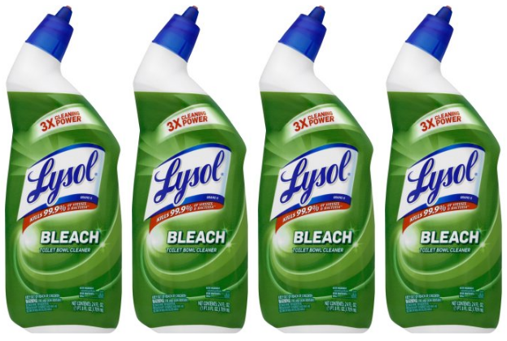 Disinfectant Toilet Bowl Cleaner with Bleach, 24 Oz, 9/Carton