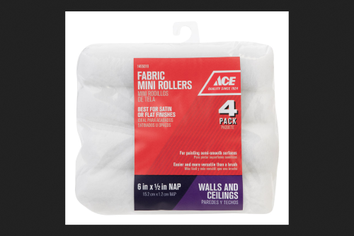 Ace Fabric Paint Roller Cover 1/2 in. L X 6 in. W 4 Pk