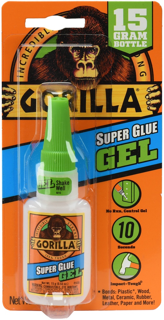 Super Glue Gel, 0.53 Oz, Dries Clear