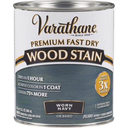 Varathane Premium Worn Navy Oil-Based Fast Dry Wood Stain 1 Qt