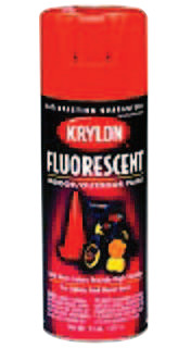 Krylon Fluorescent Indoor/Outdoor Paint Yellow Orange - K03102007 - Pkg Qty 6