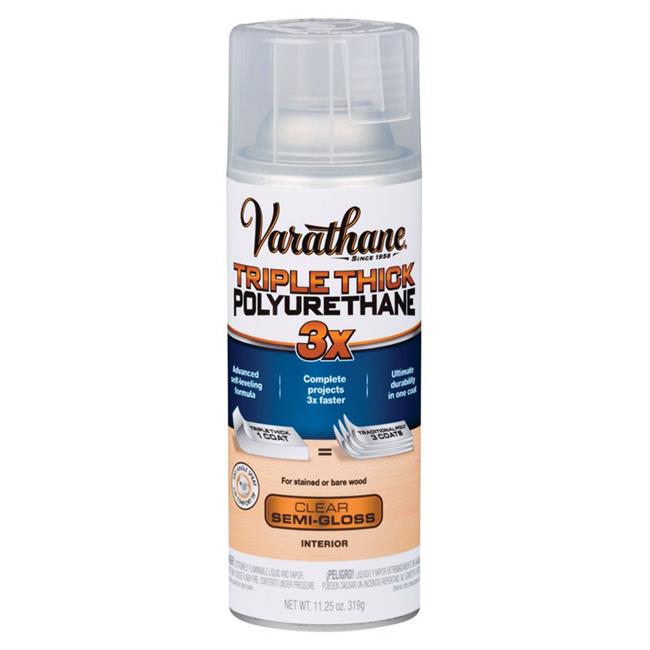 [1694710] Varathane Triple Thick Transparent Clear Semi-Gloss Polyurethane 11.25 Oz.