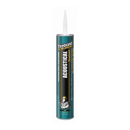 [1696764] Titebond Acoustical White Elastomeric Silicone Smoke and Sound Sealant 28 Oz