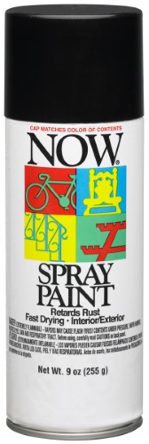 9 Oz Black NOW Enamel Spray Paint
