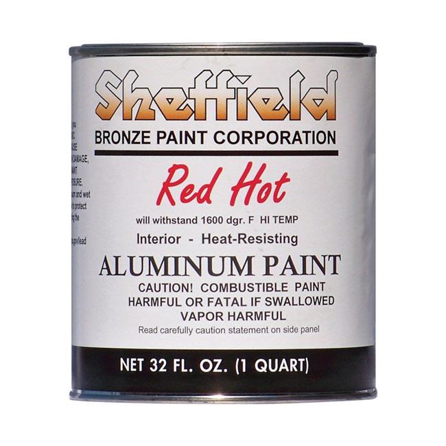 1815232 Red Hot Silver High Heat Paint, 32 Oz