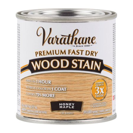 Varathane Semi-Transparent Gloss Honey Maple Oil-Based Urethane Modified Alkyd Fast Dry Wood Stain 1