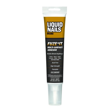 Liquid Nails Fuze It Synthetic Elastomeric Polymer Multi-Surface Adhesive 5 Oz