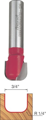 Freud 1/4 in. Radius Dish Carving Bit with 1/2 in. Shank - 19-126