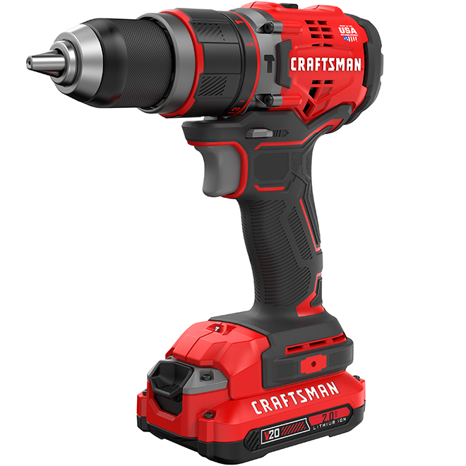 [2000068] Craftsman V20 1/2 in. Brushless Cordless Hammer Drill Kit (Battery & Charger)