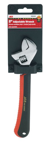 Ace Adjustable Wrench 8 in. L 1 Pc