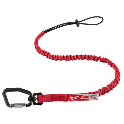Milwaukee Nylon/Stainless Steel Red Locking Tool Lanyard 1 Pk