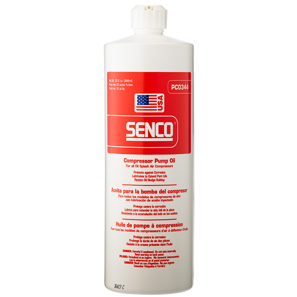 Senco Compressor Pump Lubricating Oil 32 Oz
