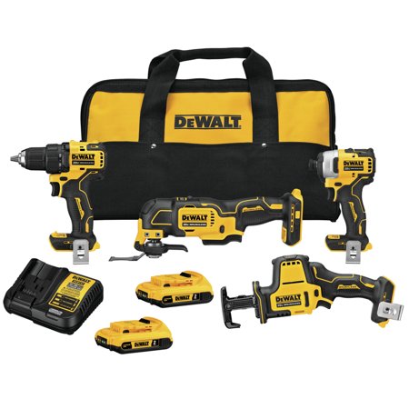 DEWALT ATOMIC CMBO KIT 4TL 20V