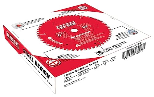 Diablo Steel Demon 6-1/2 in. D X 5/8 in. TiCo Hi-Density Carbide Circular Saw Blade 60 Teeth 1 Pk