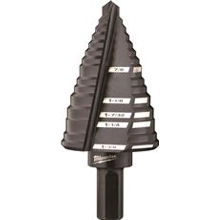 Milwaukee 7/8 - 1-3/8 in. Black Oxide Step Drill Bit 1 Pk