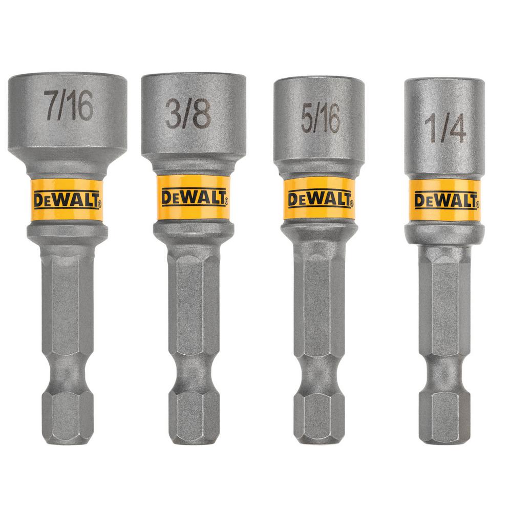 [2029742] DeWalt Maxfit 2 in. L Steel Nut Setter Nut Driver Set 4 Pc