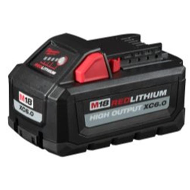 Milwaukee M18 RedLithium XC 6 Ah Lithium-Ion High Output Battery Pack 2 Pc