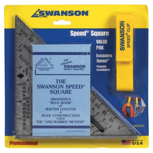 Swanson Original 7.25 in. L X .875 in. H Aluminum Speed Square