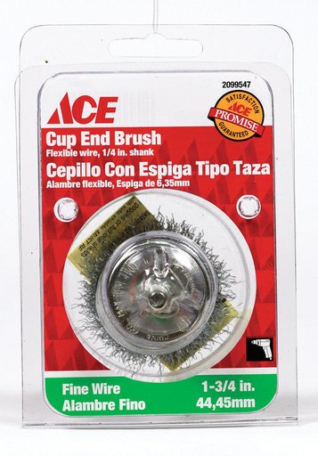 Ace 1-3/4 in. Fine Crimped Wire Wheel Steel 4500 RPM 1 Pc
