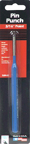 Dasco Pro 3/16 in. High Carbon Steel Pin Punch 5-1/2 in. L 1 Pc