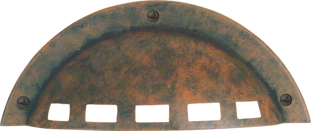 Atlas Homewares 220-r Rust Cup Atlas Homewares 220 Modern 3-1/4 Inch Center to Center Cup Cabinet Pull