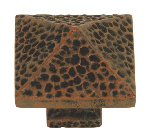 [2237R] Atlas Homewares 2237-R 1-1/4-Inch Craftsman Corner Knob, Rust