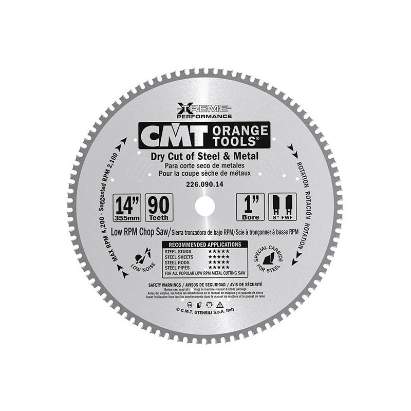 Chrome Industrial Dry Cut Steel Saw Blades