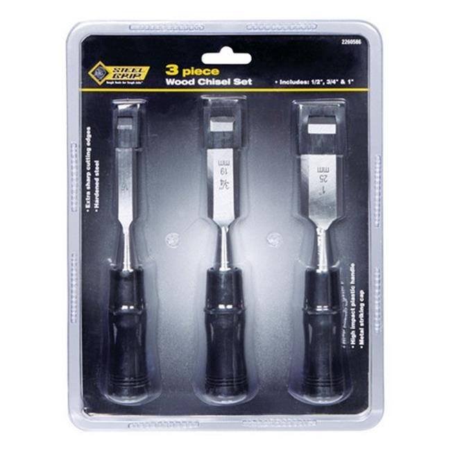 Steel Grip Wood Chisel Set 3 Pk