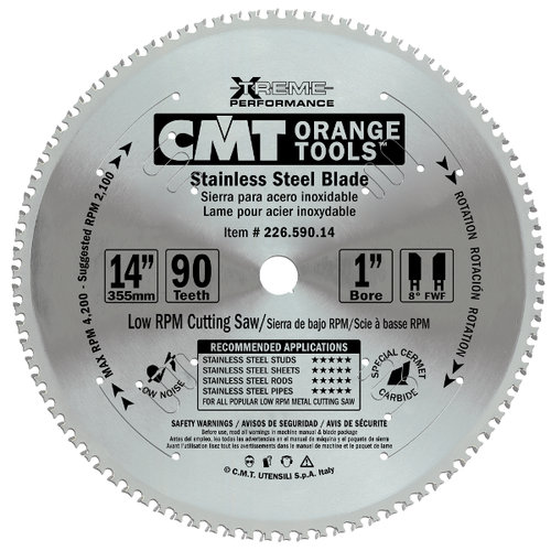 [22658012] 12  X 80T Stainless Steel Cutting Saw Blade
