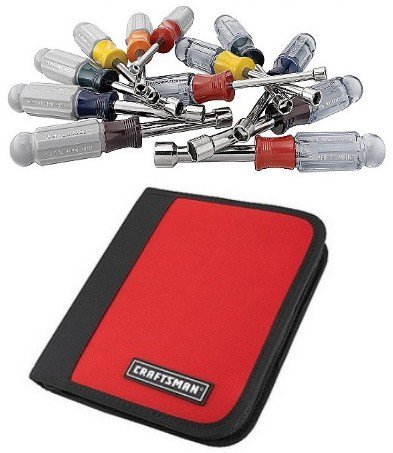 CM NUTDRVER W/POUCH 12PC