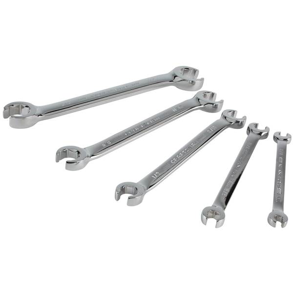 CRAFTSMAN SAE Fully Polished Flare Nut Wrench Set, 5 Piece - CMMT99334