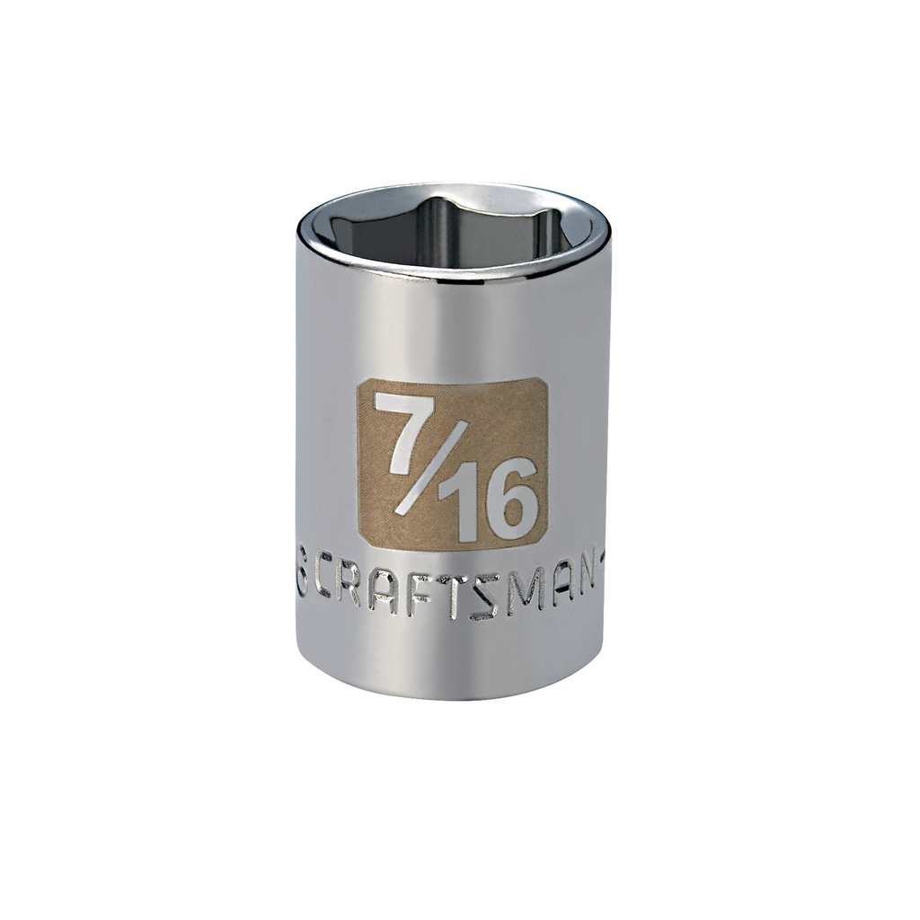 CM SOCKET 1/4DR 7/16 6PT